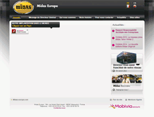 Tablet Screenshot of midas-europe.com